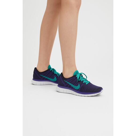 Nike Free Flyknit Chukka Women’s Athletic Purple Running Sneaker - Picture 2 of 6